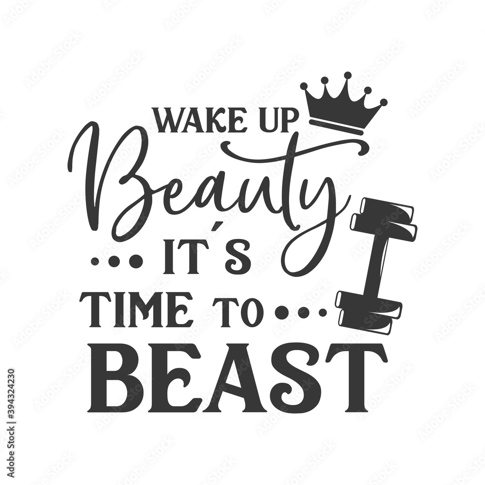 Wake Up Beauty It's Time to Beast Night Shirt