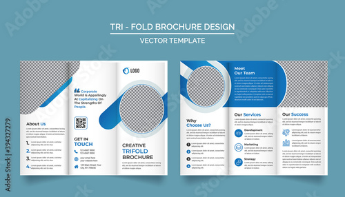 Trifold Brochure Design Template for your Company, Corporate, Business, Advertising, Marketing, Agency, and Internet business.
 photo