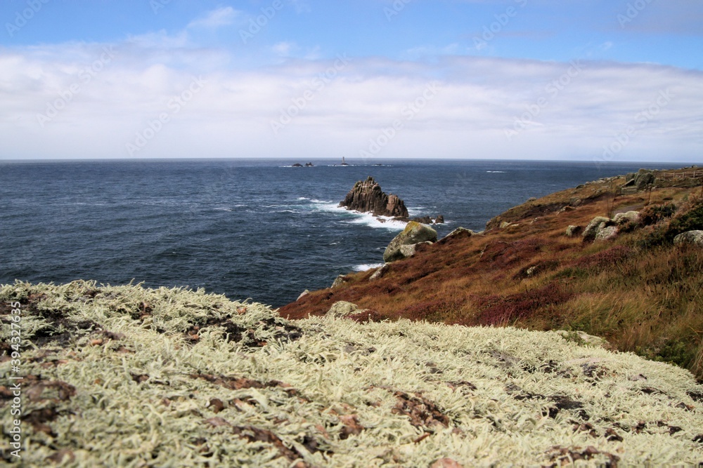 A view of the Cornish Coast at Lands End A view of the Cornish Coast at Lands End