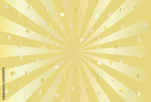 祝賀・紙吹雪・放射状の背景イラスト