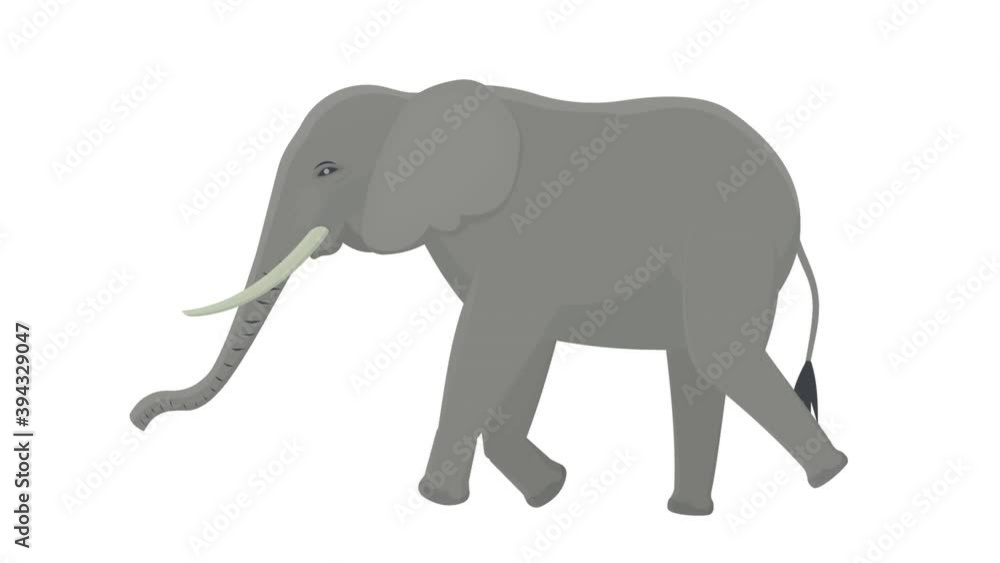 Elephant. Animation of an elephant animal, alpha channel enabled. Cartoon Elephant. Animation of an elephant animal, alpha channel enabled. Cartoon