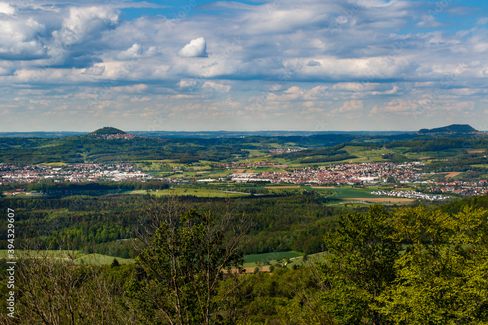 Blick vom Wasserberg zu den Kaiserbergen, Baden-Württemberg, Deutschland