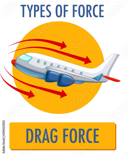 Drag Force logo icon isolated on white background