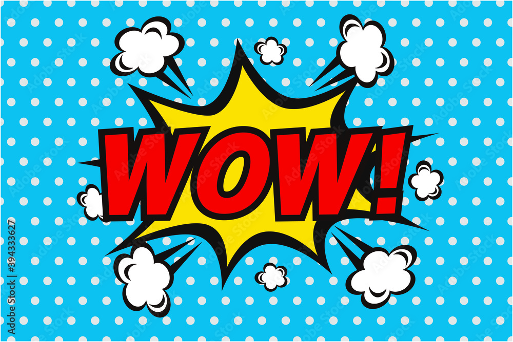 マンガ風のwow吹き出しイラスト素材 Stock Vector Adobe Stock マンガ風のwow吹き出しイラスト素材 Stock Vector Adobe Stock