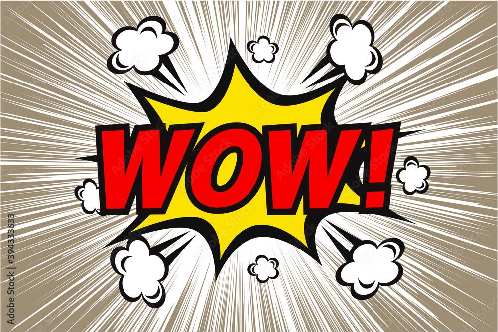 アメコミ風のwow吹き出しイラスト素材 Stock Vector Adobe Stock アメコミ風のwow吹き出しイラスト素材 Stock Vector Adobe Stock
