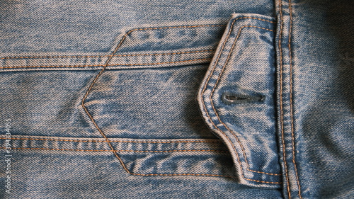 blue jeans jacket pocket