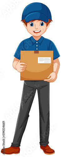 Delivery man wearing uniform