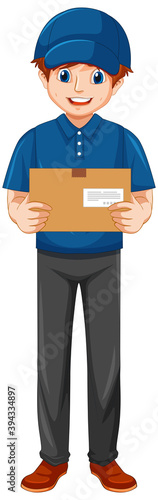 Delivery man wearing uniform