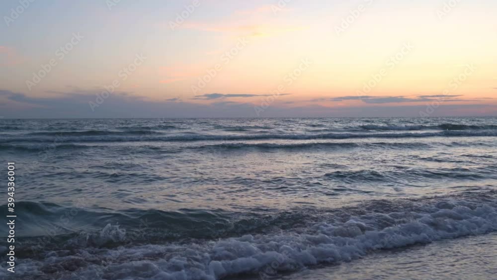 Dramatic sea sunrise. Burning sky and shining golden waves. Dramatic sea sunrise. Burning sky and shining golden waves.