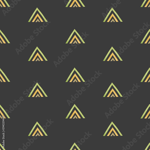 Free Download Watercolor seamless pattern in boho style. Tribal art. - GFXLoad