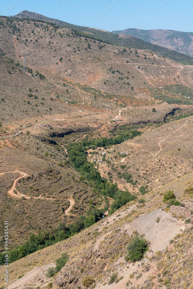 Alto Andarax valley in southern Spain