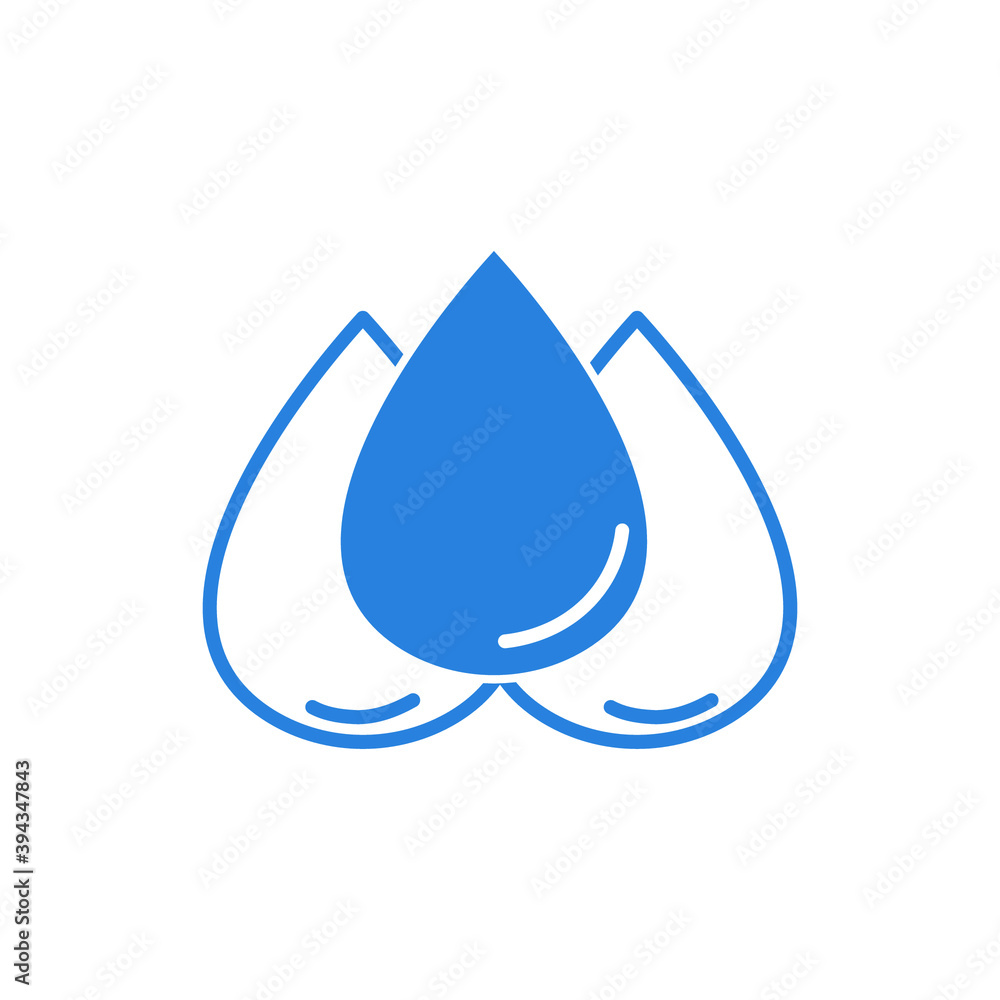 Icon vector graphic of water drop, good for template web app Icon vector graphic of water drop, good for template web app