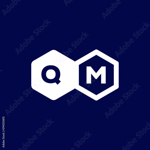 Konstfotografi QM Letter Initial Logo and Icon for Business Branding and Website Editable Vecto