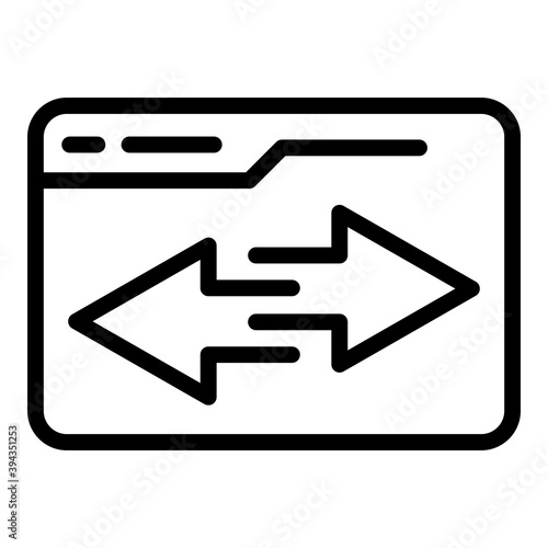 Page internet speed icon. Outline page internet speed vector icon for web design isolated on white background