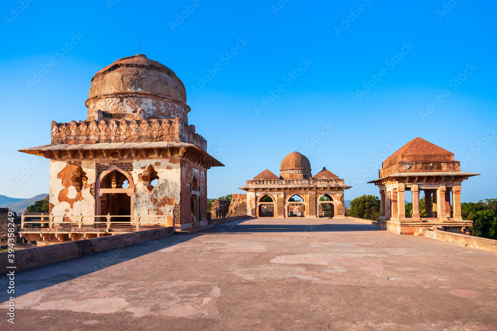Royal pavilion ruins in Mandu, India