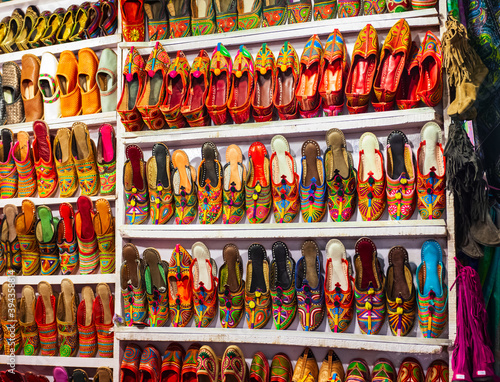 Ethnic indian shoes at Goa night market