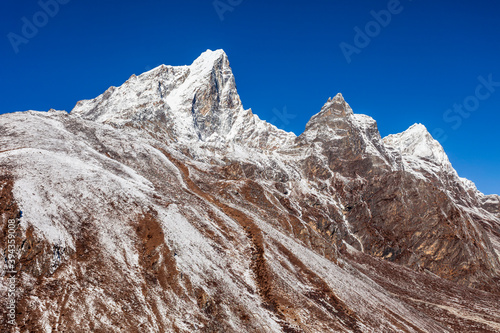 Taboche and Cholatse mountains, Everest region photo