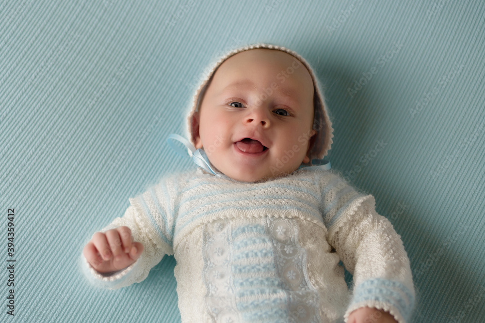 Portrait of baby boy in cute hat Portrait of baby boy in cute hat
