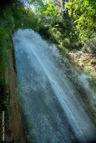 Senerchia waterfalls, WWF naturalistic oasis, in Campania, Salerno. View of the route, panoramas and details of nature. photo