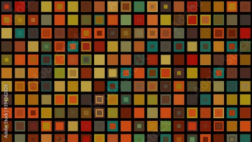 Midcentury modern square tile checker animation