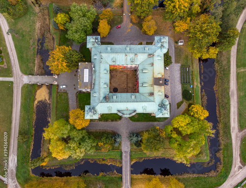Autumn over the castle in Rydzyna