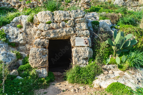 The Cave Of The Galley on the Xemxija Heritage Walk in Xemxija, Malta.