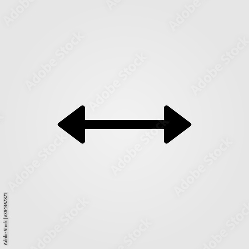 Double arrow icon in line design style isolated on white background.