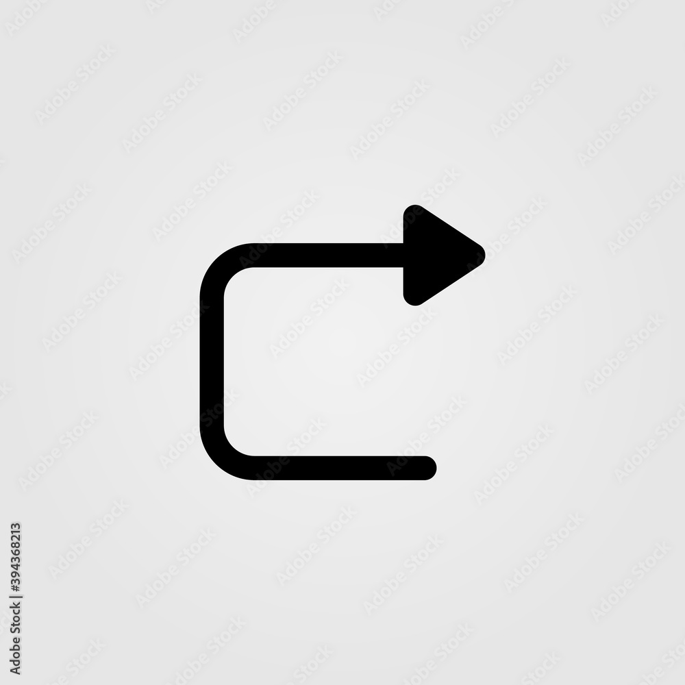 Navigational arrow icon. Road sign, traffic route symbol. Navigational arrow icon. Road sign, traffic route symbol.