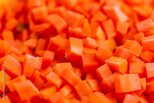 sliced carrots on a plate