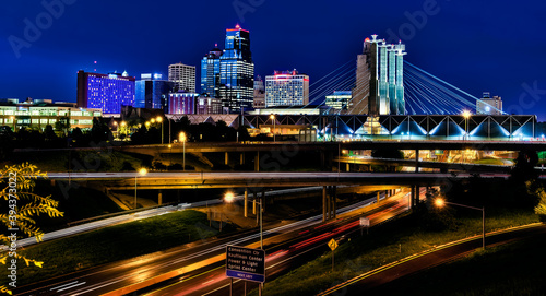 Cuadro en lienzo cityscape view of Kansas City Missouri.