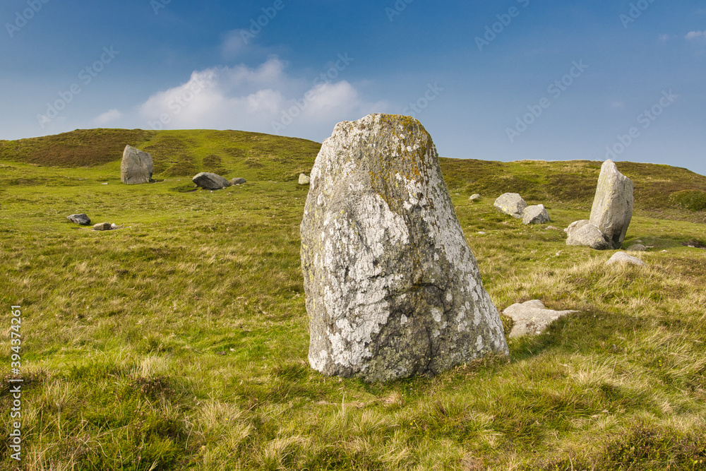 Scenic image of Druids Stone Circle, North Wales, UK. Scenic image of Druids Stone Circle, North Wales, UK.
