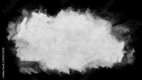 Cloud in the center of the frame, floating cloud on a transparent background.  
Transparent alpha channel, chrome key.