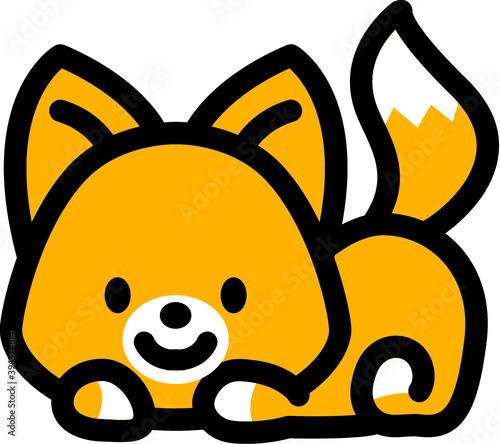 かわいいキツネのキャラクター