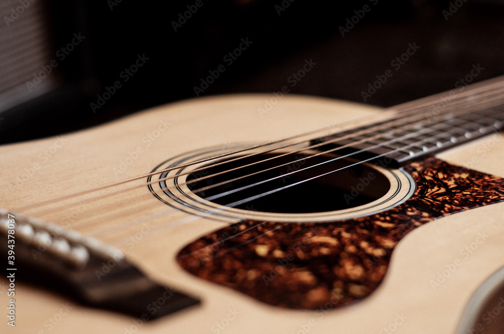Fototapeta premium close up of guitar