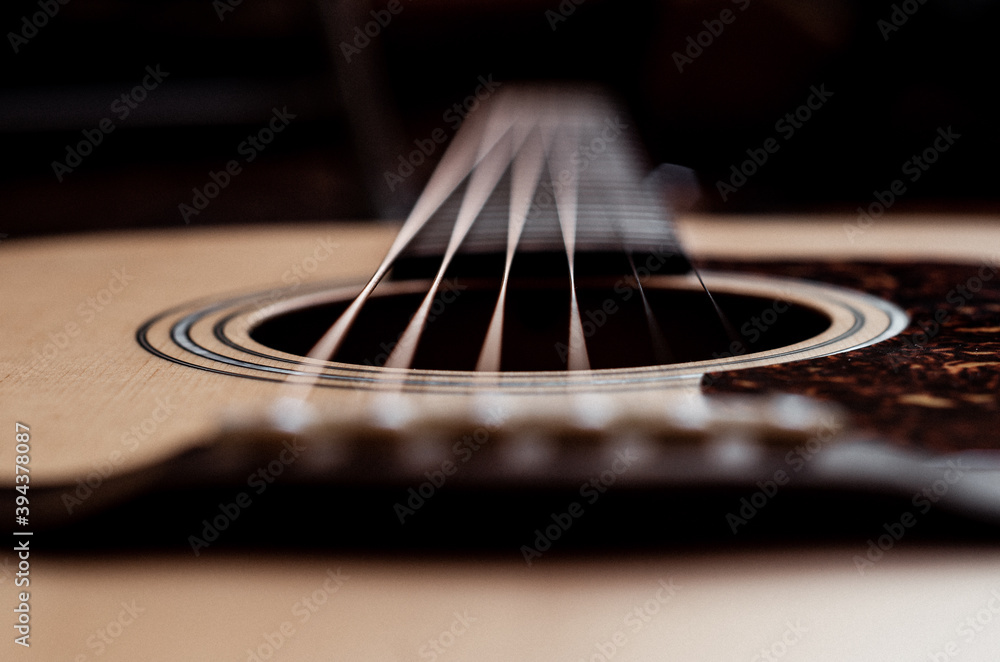 acoustic guitar close up acoustic guitar close up