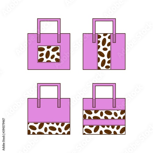 Fabric shopping bags.