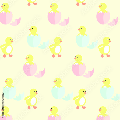 vector pattern for children, chickens