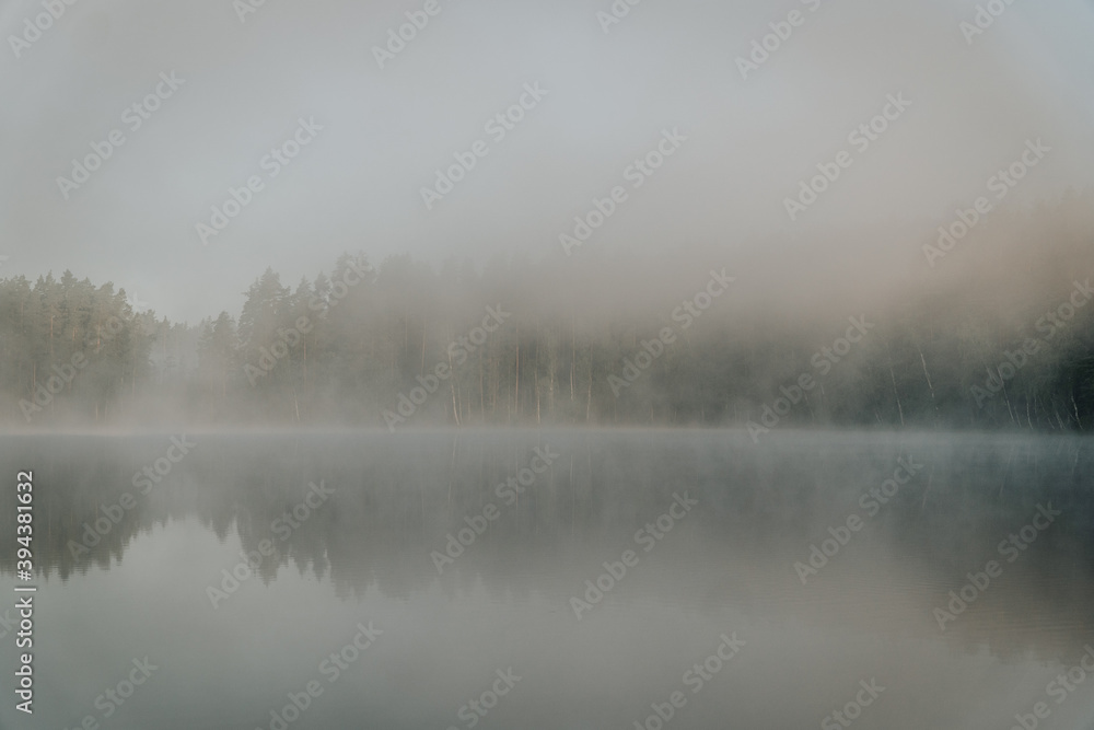 Fototapeta premium fog on the lake