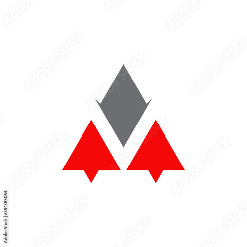 Triangle icon logo design for business company template