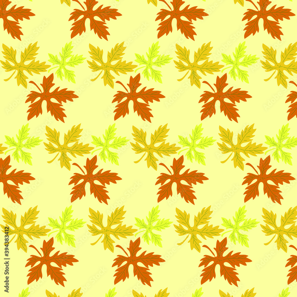 custom made wallpaper toronto digitalvector drawing of abstractions and leaves