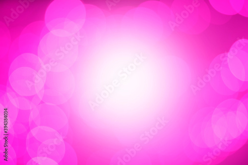 Pink background abstract image with bokeh lights Celebrate the Festival of Love, Christmas and New Year the day of happiness for everyone.