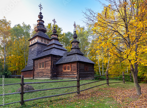Western Ukraine. Traditional old church.