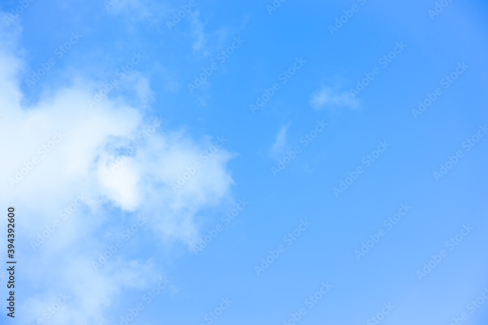 White clouds with blue sky Background On a bright day with copy space for text or banner for website White clouds with blue sky Background On a bright day with copy space for text or banner for website