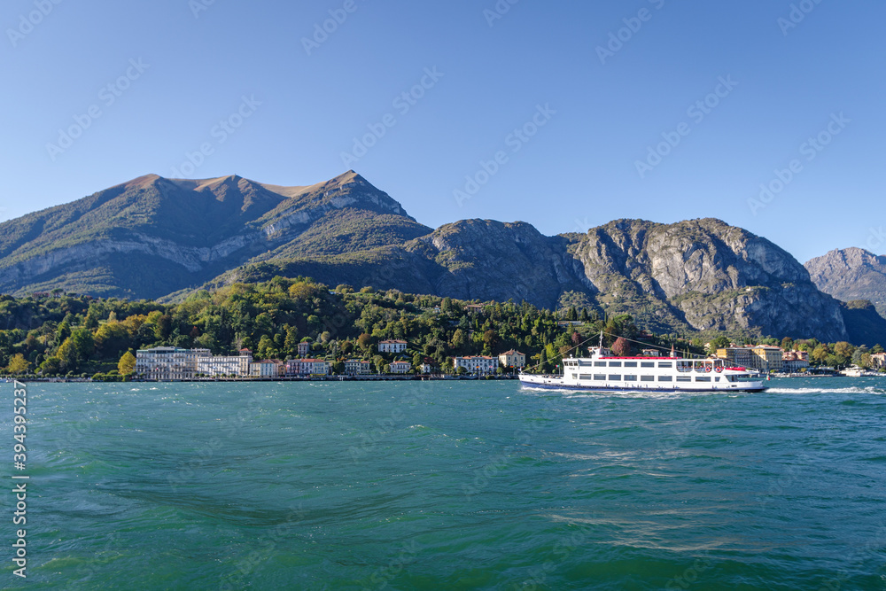 Landscape of Lake of Como in front of Villa Carlotta, Tremezzo, Lombardy, Italy Landscape of Lake of Como in front of Villa Carlotta, Tremezzo, Lombardy, Italy