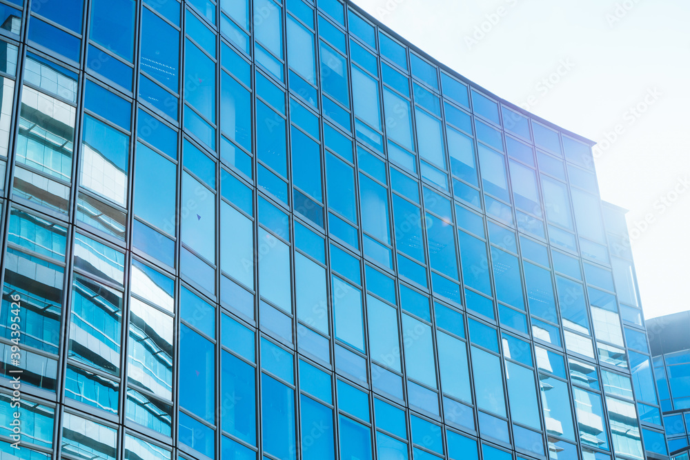 underside panoramic and perspective view to steel blue glass high rise building skyscrapers, business concept of successful industrial architecture underside panoramic and perspective view to steel blue glass high rise building skyscrapers, business concept of successful industrial architecture
