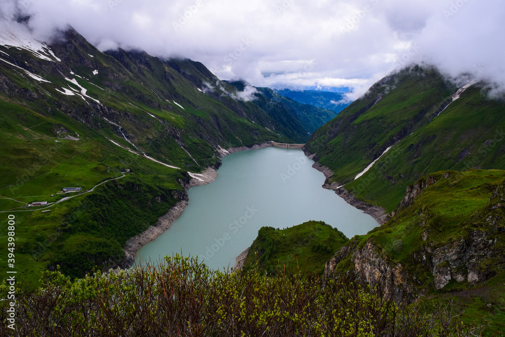 Mooserboden Dam , Stausee , Hohenburg , Kaprun , Kitzsteinhorn , Salzburg , Austria 