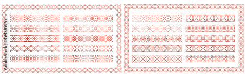 飾り罫、パターン／装飾用ベクターデータ(
Illustrator&JPEG)