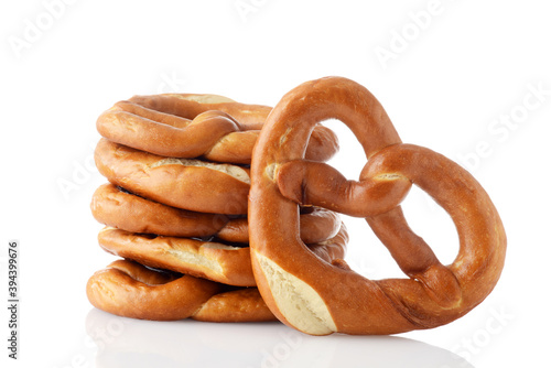 Obraz na płótnie stack fresh baked soft pretzels