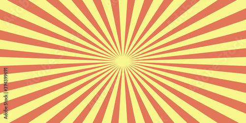 vector background sun rays red and yellow