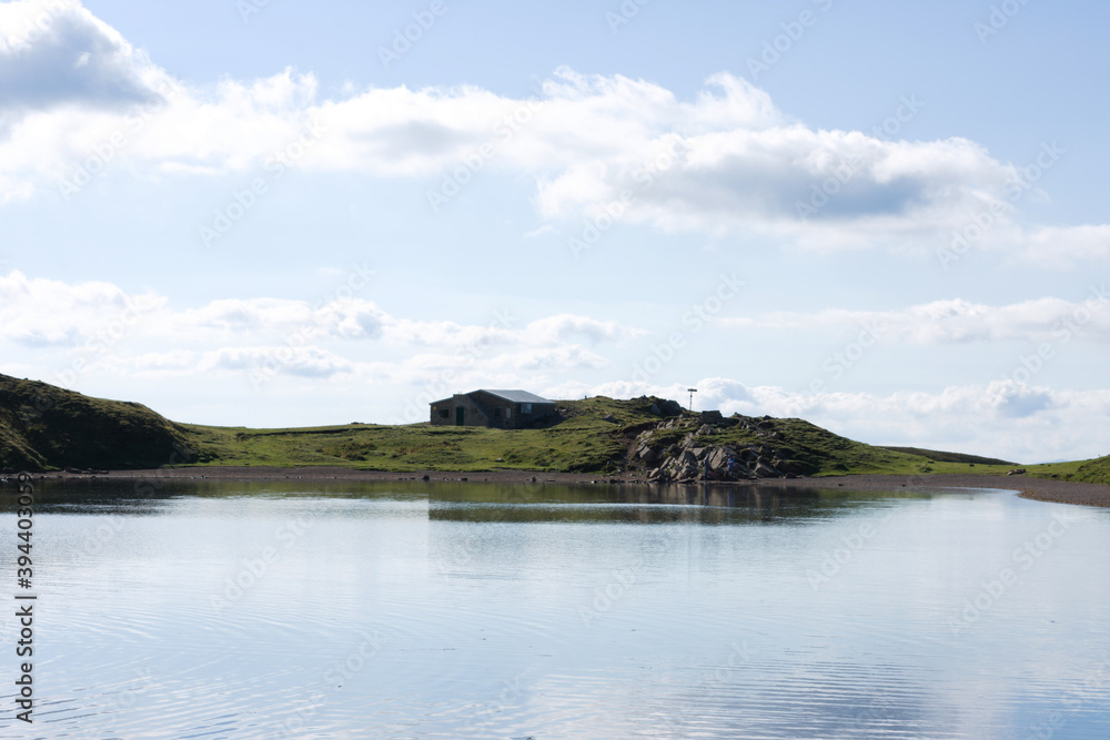 Lago Scaffaiolo nel Appennino Toscoemiliano, Italia